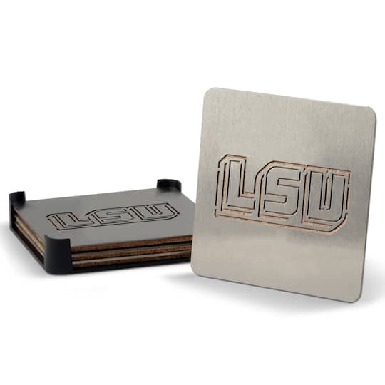 YouTheFan Louisiana State University Boasters 4-Piece Coaster Set